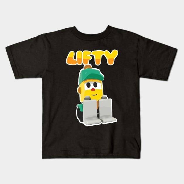 LIFTY LEO THE TRUCK Kids T-Shirt by cowtown_cowboy